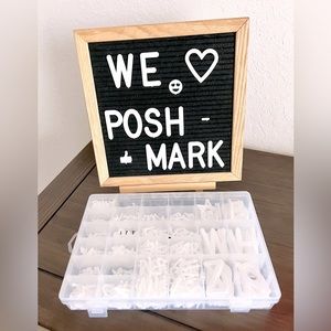 Little Hippo Black Felt Letter Board